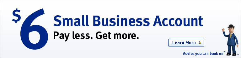 6$ Small Business Account. Pay less. Get more.